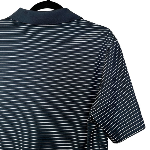 Nike Men’s MEDIUM Golf Tour Performance Dri-FIT Blue White Striped Polo - Picture 5 of 9